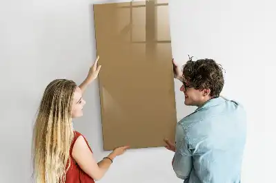 Lavagna magnetica cancellabile a secco color nocciola scuro