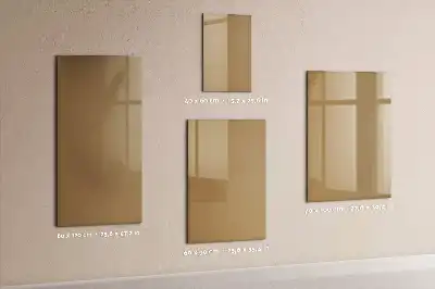 Lavagna magnetica cancellabile a secco color nocciola scuro