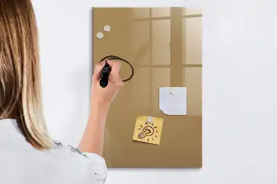 Lavagna magnetica cancellabile a secco color nocciola scuro