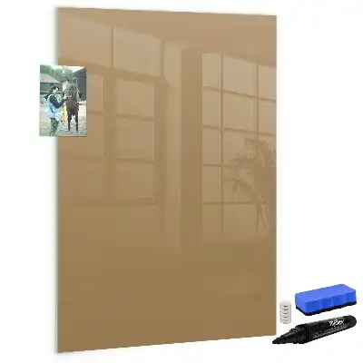 Lavagna magnetica cancellabile a secco color nocciola scuro