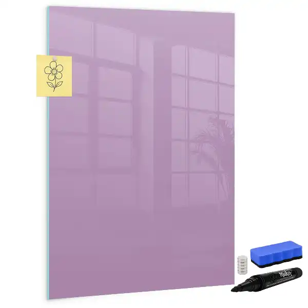 Lavagna magnetica cancellabile a secco colore lilla