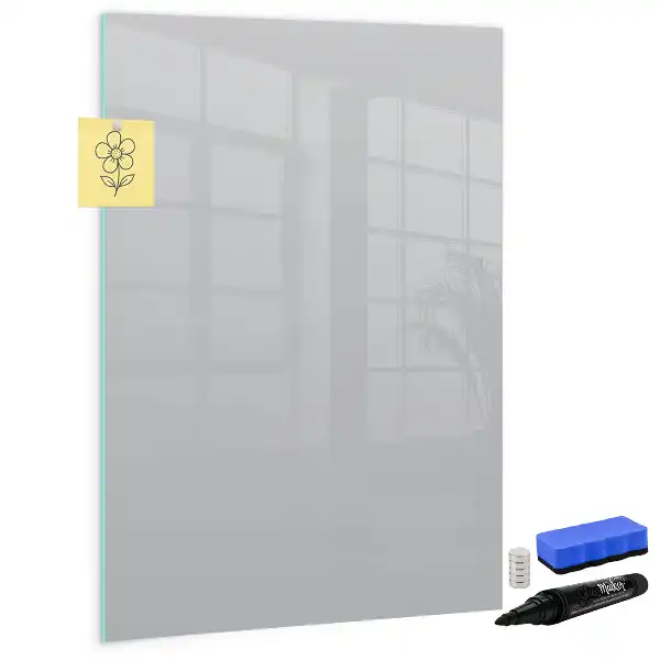 Lavagna magnetica cancellabile a secco colore grigio chiaro