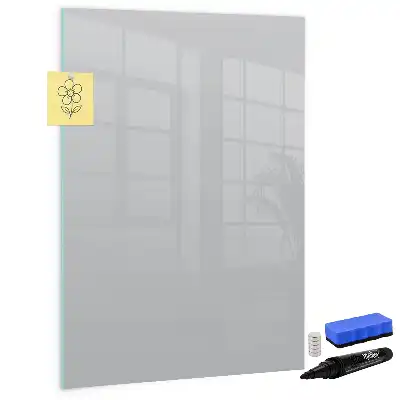 Lavagna magnetica cancellabile a secco colore grigio chiaro