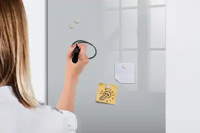 Lavagna magnetica cancellabile a secco colore grigio chiaro