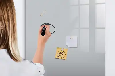 Lavagna magnetica cancellabile a secco colore grigio chiaro