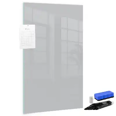 Lavagna magnetica cancellabile a secco colore grigio chiaro