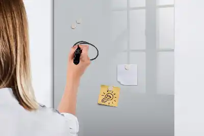 Lavagna magnetica cancellabile a secco colore grigio chiaro