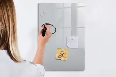 Lavagna magnetica cancellabile a secco colore grigio chiaro