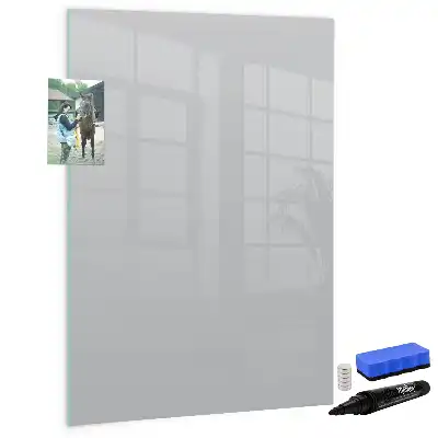 Lavagna magnetica cancellabile a secco colore grigio chiaro