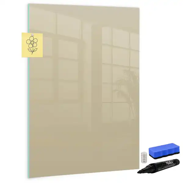 Lavagna magnetica cancellabile a secco color beige