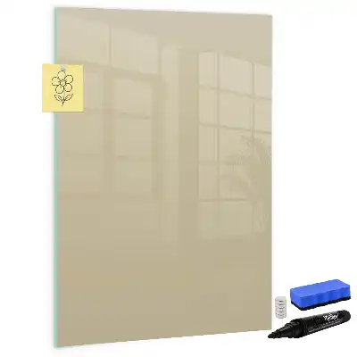 Lavagna magnetica cancellabile a secco color beige