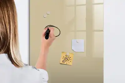 Lavagna magnetica cancellabile a secco color beige