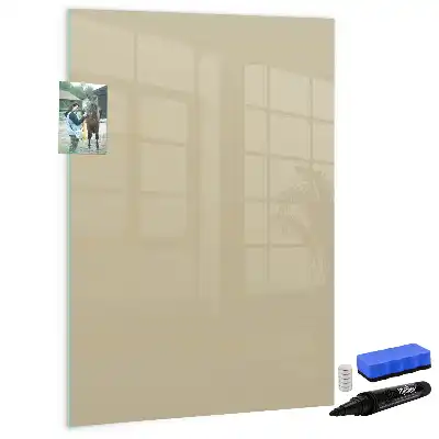 Lavagna magnetica cancellabile a secco color beige