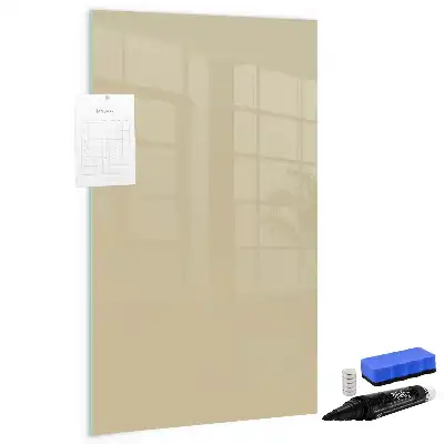 Lavagna magnetica cancellabile a secco color beige
