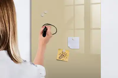 Lavagna magnetica cancellabile a secco color beige