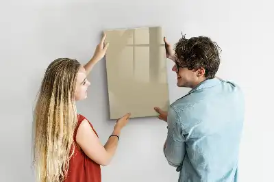 Lavagna magnetica cancellabile a secco color beige