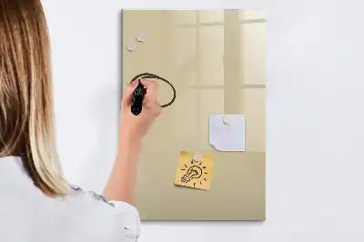 Lavagna magnetica cancellabile a secco color beige