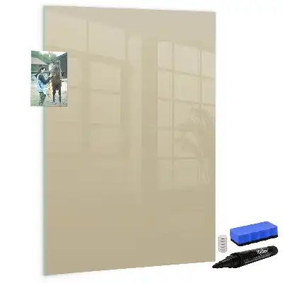 Lavagna magnetica cancellabile a secco color beige