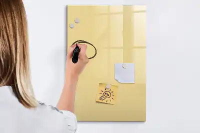 Lavagna magnetica cancellabile a secco color crema