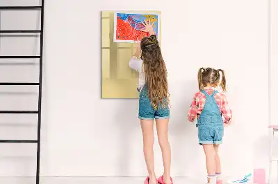 Lavagna magnetica cancellabile a secco color crema