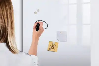 Lavagna magnetica cancellabile a secco colore bianco sporco