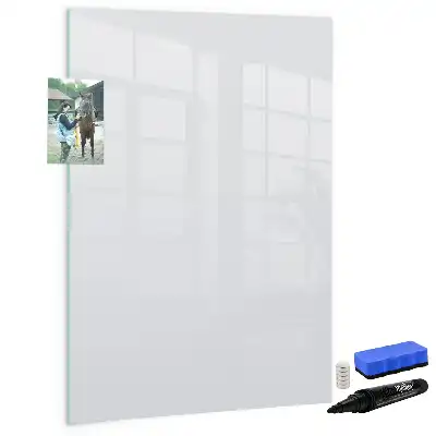 Lavagna magnetica cancellabile a secco colore bianco sporco