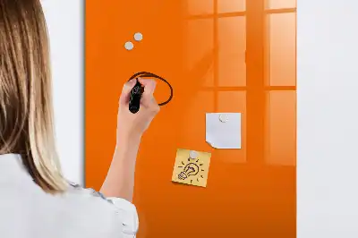 Lavagna magnetica cancellabile a secco arancione