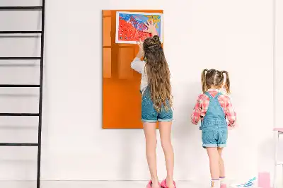 Lavagna magnetica cancellabile a secco arancione