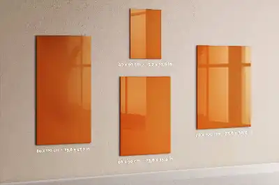 Lavagna magnetica cancellabile a secco arancione