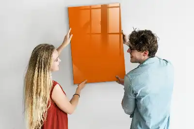 Lavagna magnetica cancellabile a secco arancione