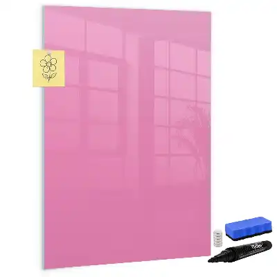 Lavagna magnetica cancellabile a secco di colore rosa