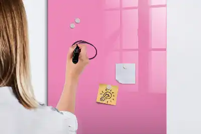 Lavagna magnetica cancellabile a secco di colore rosa