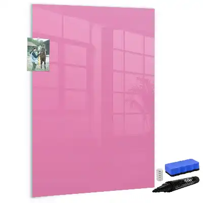 Lavagna magnetica cancellabile a secco di colore rosa