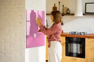 Lavagna magnetica cancellabile a secco di colore rosa