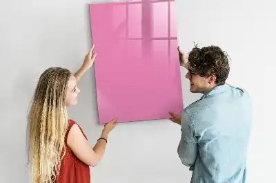 Lavagna magnetica cancellabile a secco di colore rosa