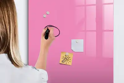 Lavagna magnetica cancellabile a secco di colore rosa