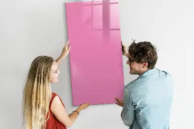 Lavagna magnetica cancellabile a secco di colore rosa