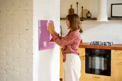 Lavagna magnetica cancellabile a secco di colore rosa