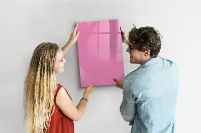 Lavagna magnetica cancellabile a secco di colore rosa