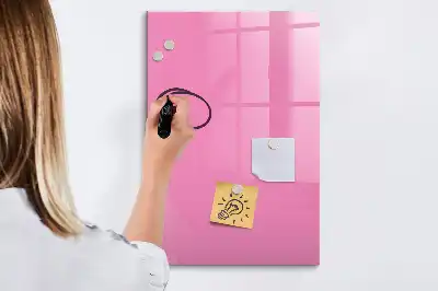 Lavagna magnetica cancellabile a secco di colore rosa
