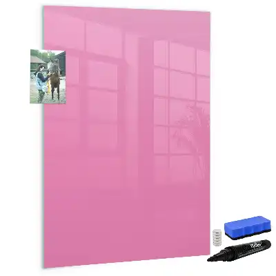 Lavagna magnetica cancellabile a secco di colore rosa