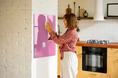 Lavagna magnetica cancellabile a secco di colore rosa