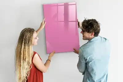 Lavagna magnetica cancellabile a secco di colore rosa