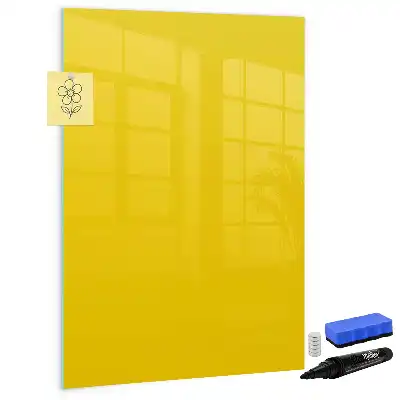 Lavagna magnetica cancellabile a secco colore giallo chiaro