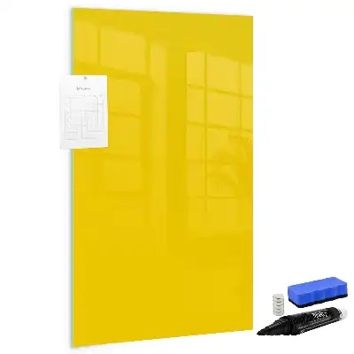 Lavagna magnetica cancellabile a secco colore giallo chiaro