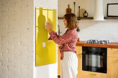 Lavagna magnetica cancellabile a secco colore giallo chiaro