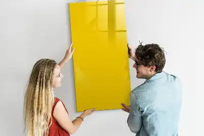 Lavagna magnetica cancellabile a secco colore giallo chiaro