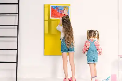 Lavagna magnetica cancellabile a secco colore giallo chiaro