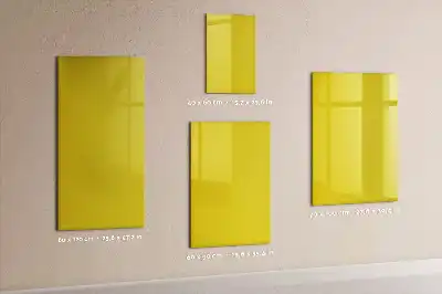 Lavagna magnetica cancellabile a secco colore giallo chiaro