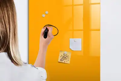 Lavagna magnetica cancellabile a secco color giallo oro